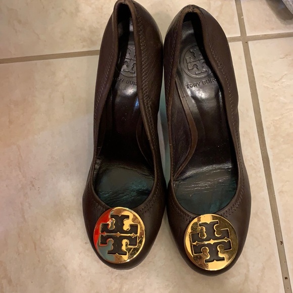 Tory Burch Brown Wedges - Picture 1 of 5